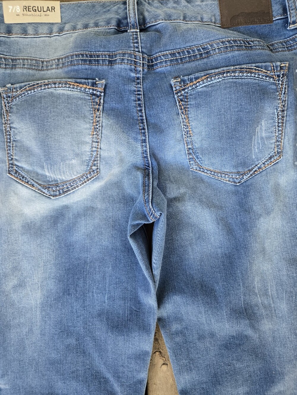 Brand New!! NWT Maurices Stretchy Distressed Denim Jeans Size 7/8 - Picture 8 of 8